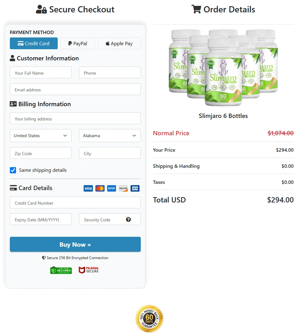Guaranteed Safe and Secure Checkout